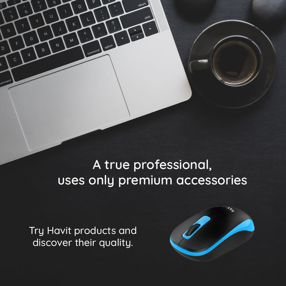 Souris sans fil HAVIT MS626GT, 1200DPI, Noir Rouge