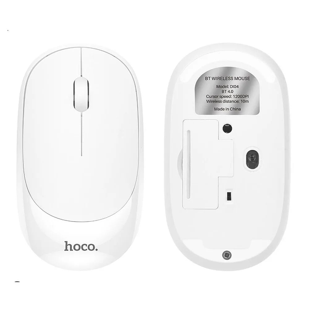 Draadloze Muis HOCO DI04, 1200DPI, BT / Wi-Fi, Wit