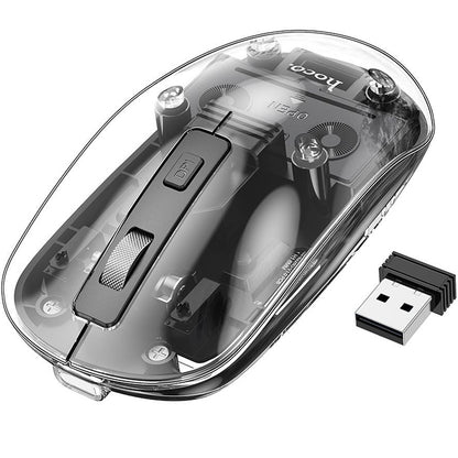 Draadloze Muis HOCO GM29, 1600DPI, BT / Wi-Fi, Zwart