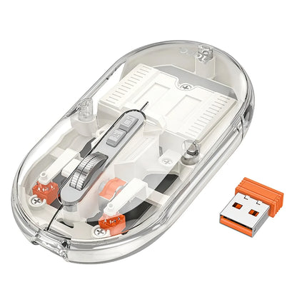 Draadloze Muis HOCO GM35, 1600DPI, BT / Wi-Fi, Wit