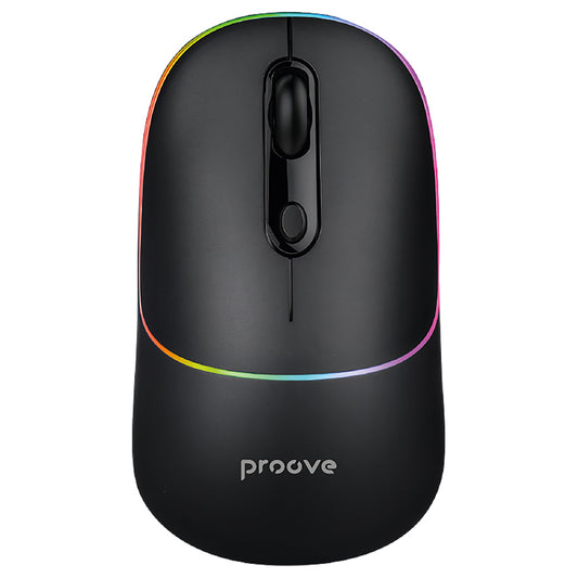 Souris sans fil Proove Blink, RGB, 800DPI - 1600DPI, BT / Wi-Fi, Noir WMBL00002001
