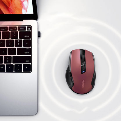Souris sans fil UGREEN MU006, 4000DPI, Rouge