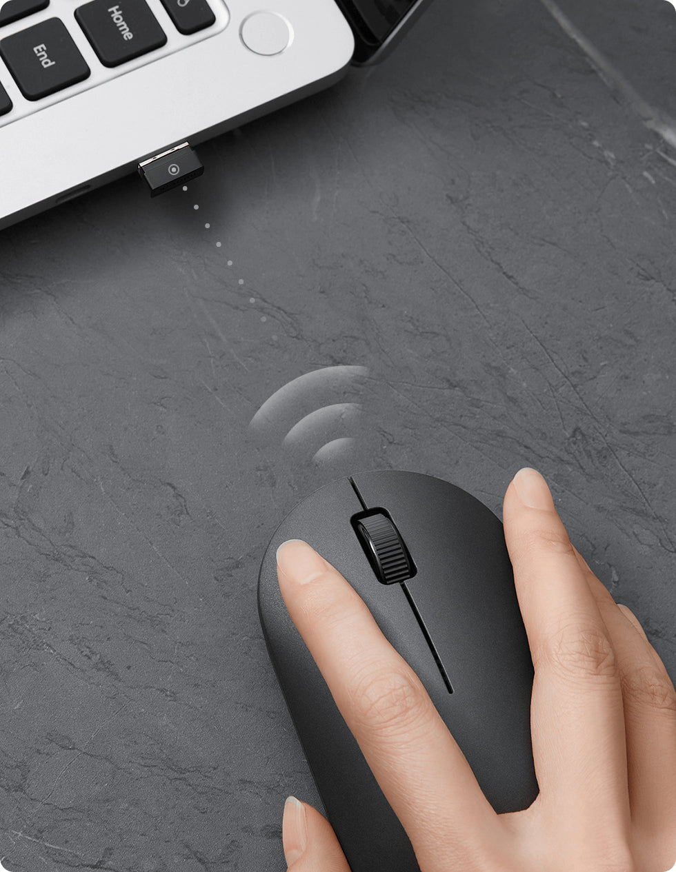 Mouse Wireless Xiaomi Lite 2, Schwarz BHR8916GL