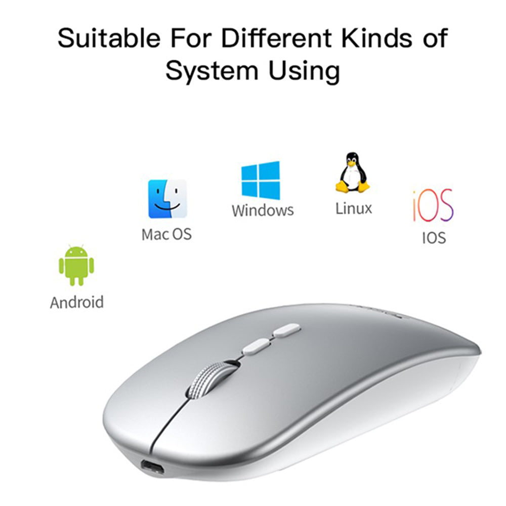 Wireless Mouse Yesido KB15, 800DPI - 1600DPI, Silver