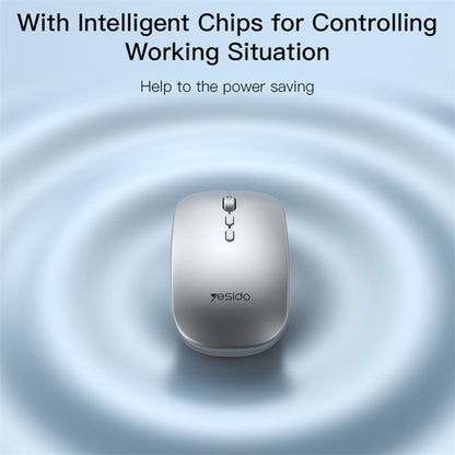 Souris sans fil Yesido KB15, 800DPI - 1600DPI, Argenté