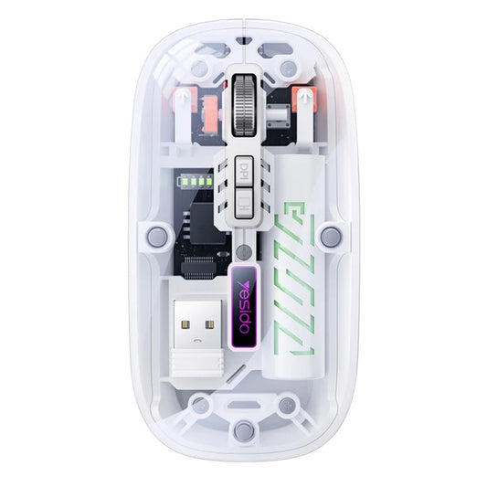 Draadloze Muis Yesido KB29, 800DPI - 1600DPI, BT / Wi-Fi, Wit