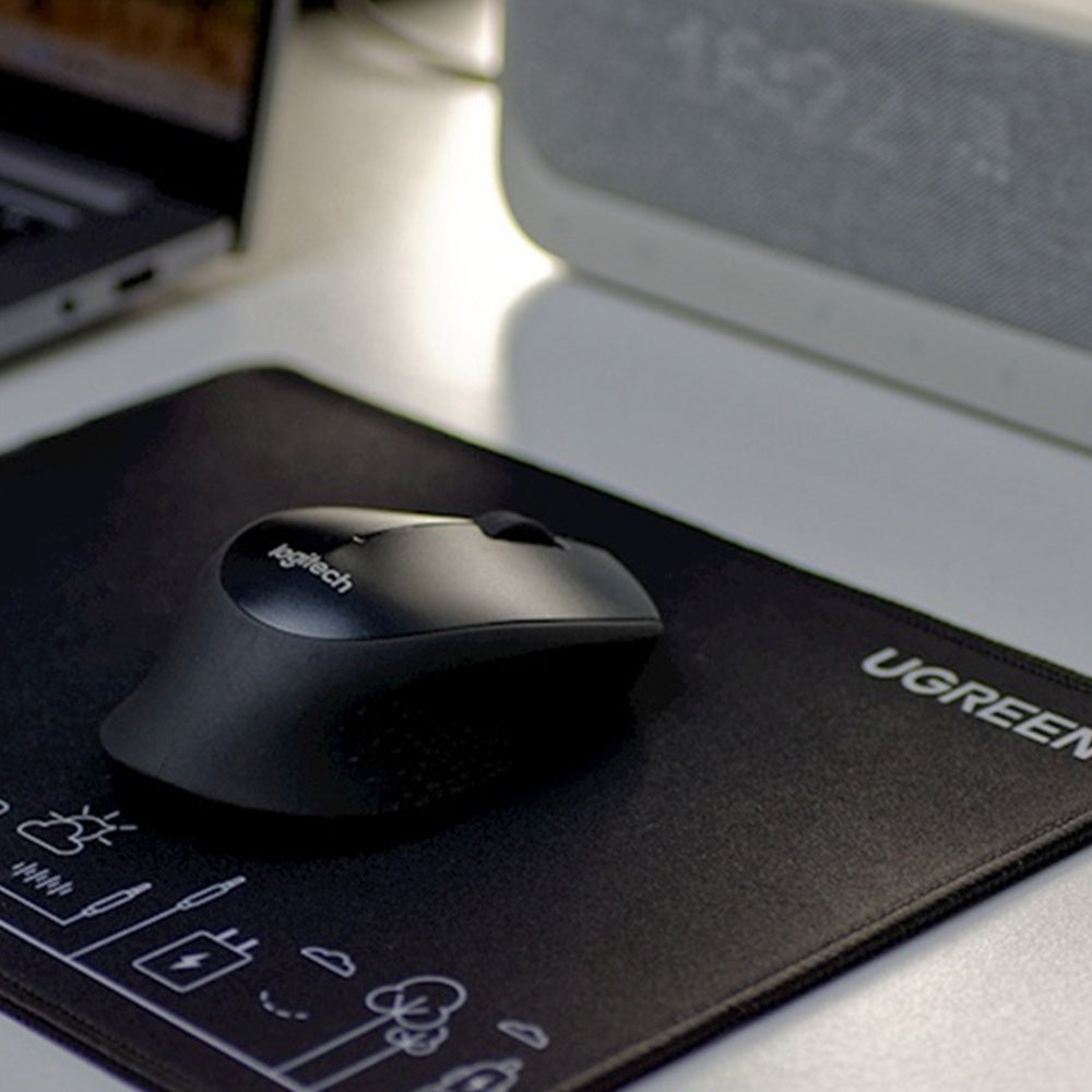 Tapis de souris gaming UGREEN CY016, 260mm x 200mm x 4mm, Noir