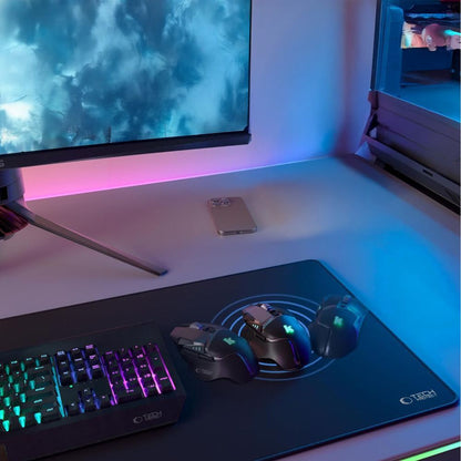 MousePad Tech-Protect A100, 100mm x 500mm, Zwart