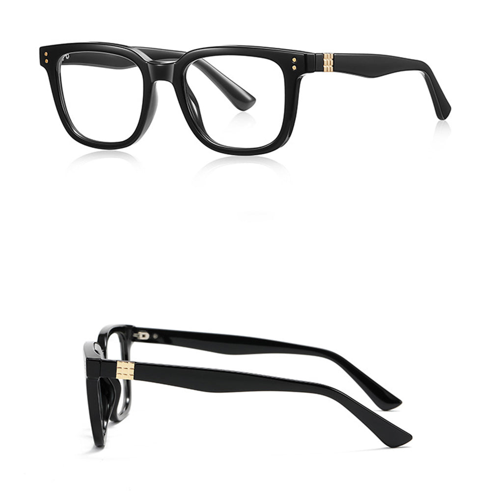 Lunettes d'ordinateur pour hommes Techsuit 2225, Anti-Lumière Bleue, Noires