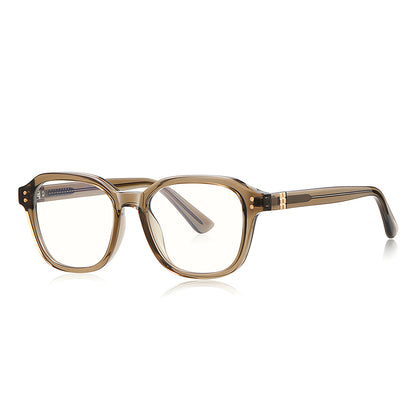 Lunettes d'ordinateur pour hommes Techsuit 2227, Anti-Lumière Bleue, Marron Clair