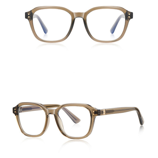 Lunettes d'ordinateur pour hommes Techsuit 2227, Anti-Lumière Bleue, Marron Clair