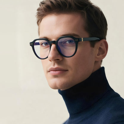 Lunettes d'ordinateur pour hommes Techsuit 2228, Anti-Lumière Bleue, Marron Clair