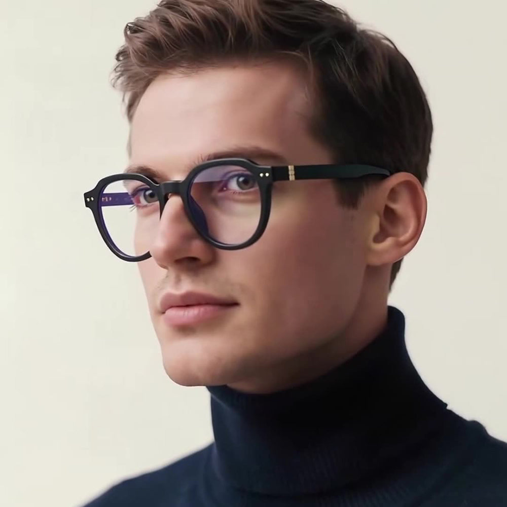 Lunettes d'ordinateur pour hommes Techsuit 2228, Anti-Lumière Bleue, Marron Clair