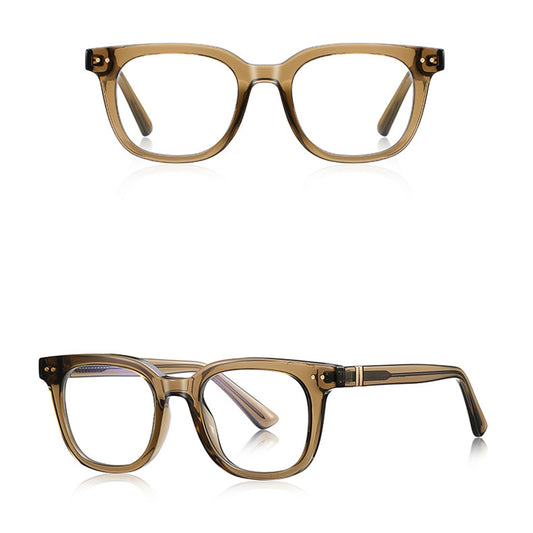 Lunettes d'ordinateur pour hommes Techsuit 2229, Anti-Lumière Bleue, Marron Clair