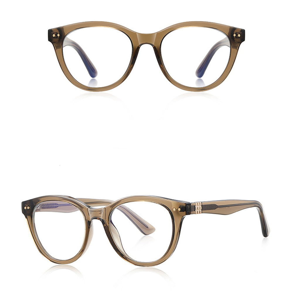 Lunettes d'ordinateur pour hommes Techsuit 2231, Anti-Lumière Bleue, Marron Clair