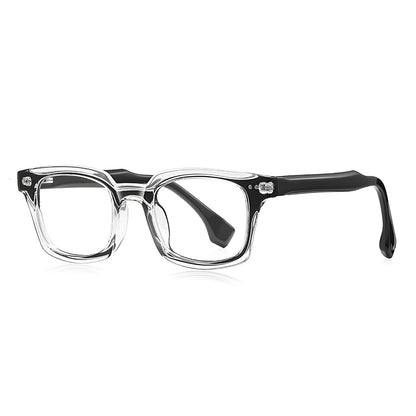 Herren-Computergläser Techsuit LS084, Anti-Blaues Licht, Schwarz Transparent