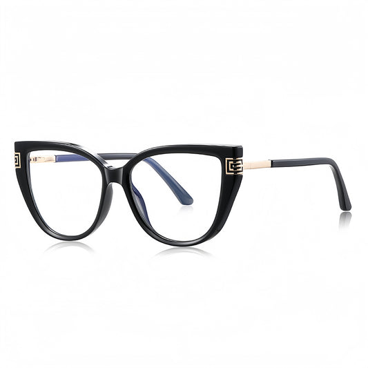 Lunettes d'ordinateur pour femmes Techsuit 2259, Anti-Lumière Bleue, Noires