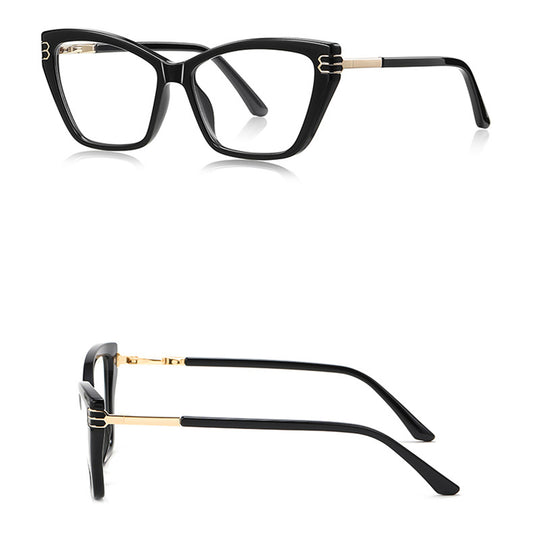 Lunettes d'ordinateur pour femmes Techsuit 2262, Anti-Lumière Bleue, Noires