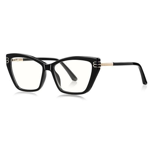Lunettes d'ordinateur pour femmes Techsuit 2262, Anti-Lumière Bleue, Noires