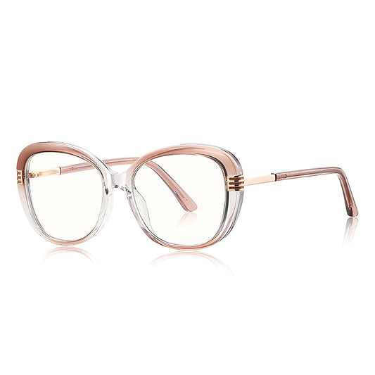 Lunettes d'ordinateur pour femmes Techsuit 2265, Anti-Lumière Bleue, Marron Clair