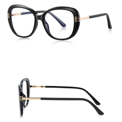 Damen Computerbrille Techsuit 2265, Anti-Blue Light, Schwarz Gold