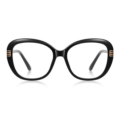 Damen Computerbrille Techsuit 2265, Anti-Blue Light, Schwarz Gold