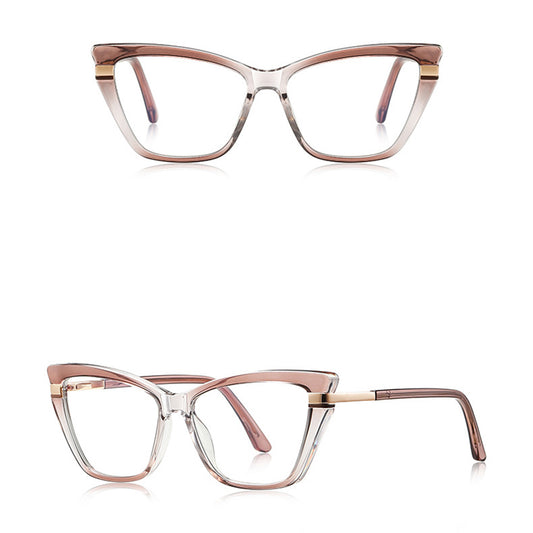 Lunettes d'ordinateur pour femmes Techsuit 2271, Anti-Lumière Bleue, Marron Clair