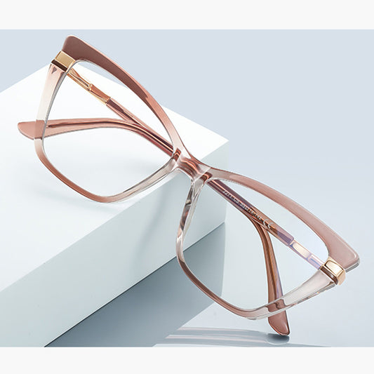 Lunettes d'ordinateur pour femmes Techsuit 2271, Anti-Lumière Bleue, Marron Clair