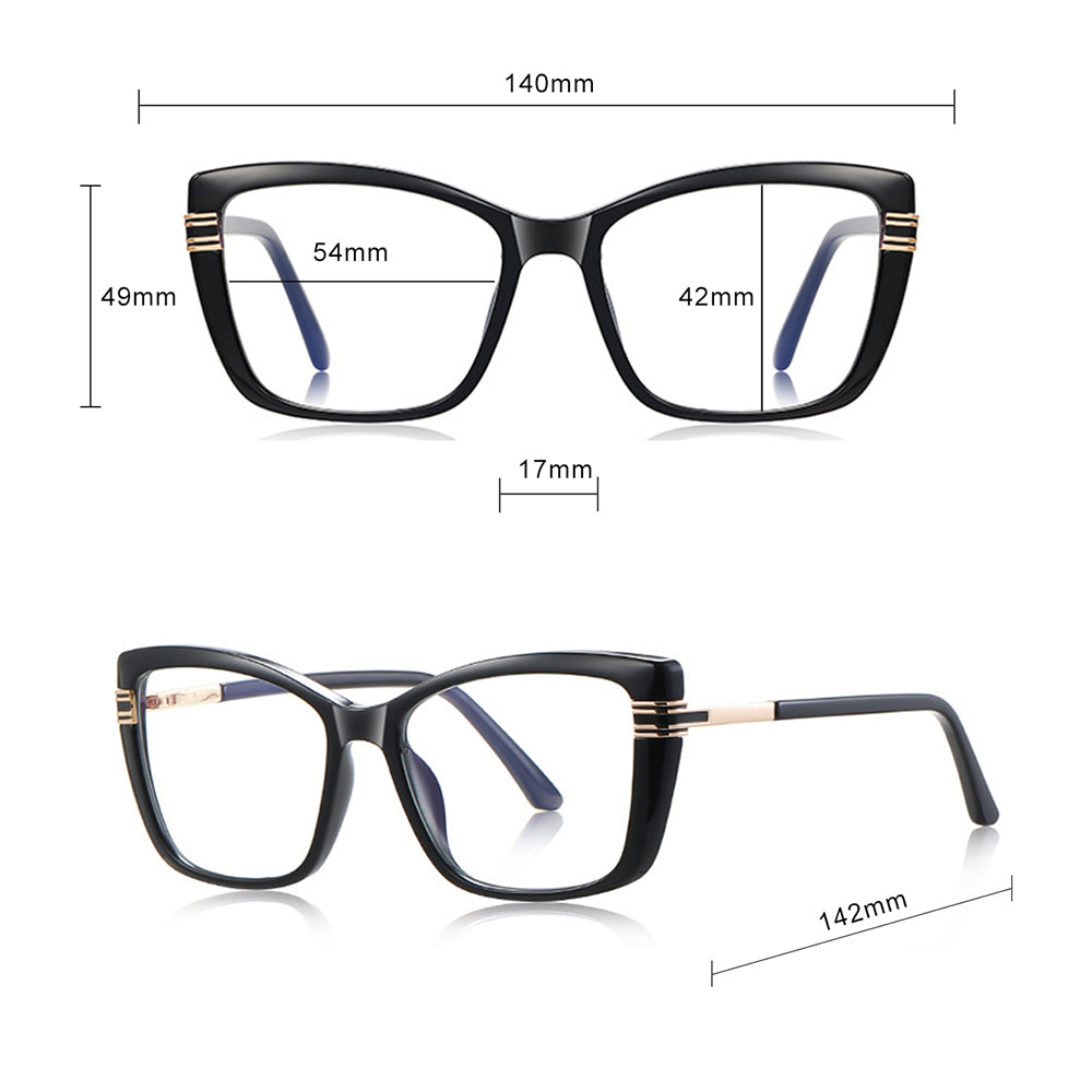 Damen Computerbrille Techsuit 2273, Anti-Blue Light, Hellbraun