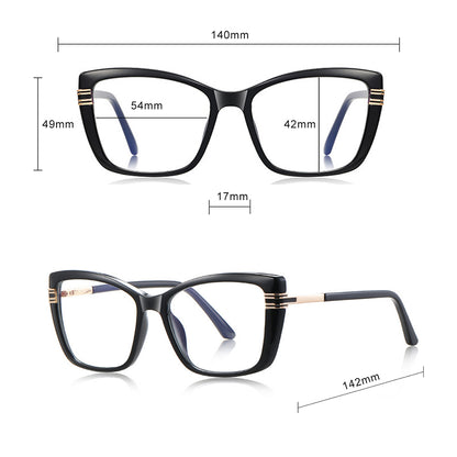 Damen Computerbrille Techsuit 2273, Anti-Blue Light, Hellbraun