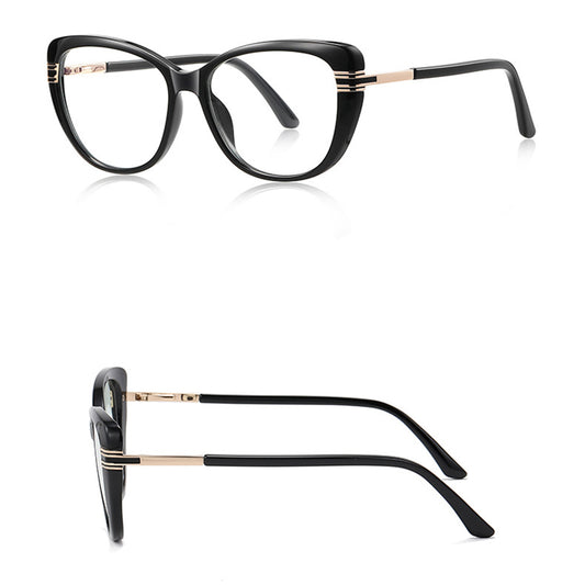 Lunettes d'ordinateur pour femmes Techsuit 2274, Anti-Lumière Bleue, Noires