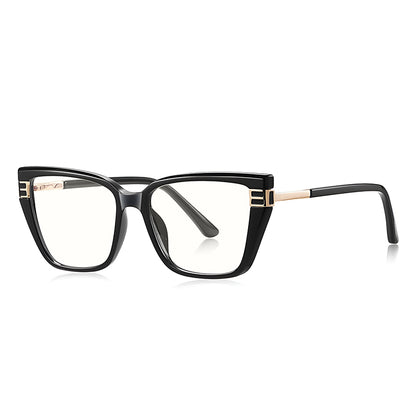 Damen Computerbrille Techsuit 2275, Anti-Blue Light, Schwarz Gold