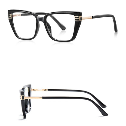 Damen Computerbrille Techsuit 2275, Anti-Blue Light, Schwarz Gold