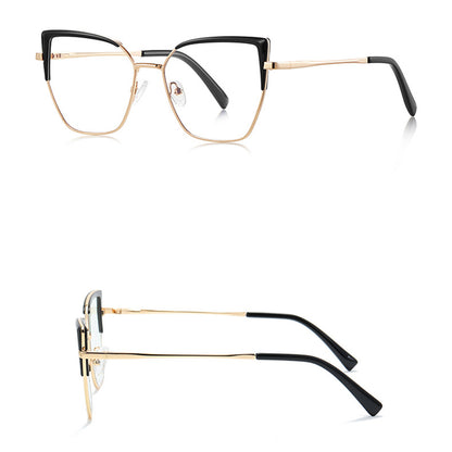 Lunettes d'ordinateur pour femmes Techsuit 3156, Anti-Lumière Bleue, Noires Dorées