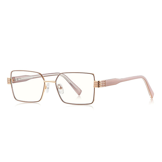 Lunettes d'ordinateur pour femmes Techsuit 3160, Anti-Lumière Bleue, Rose Doré