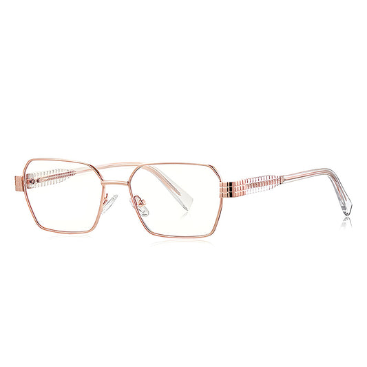 Lunettes d'ordinateur pour femmes Techsuit 3161, Anti-Lumière Bleue, Rose Doré