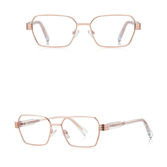 Lunettes d'ordinateur pour femmes Techsuit 3161, Anti-Lumière Bleue, Rose Doré
