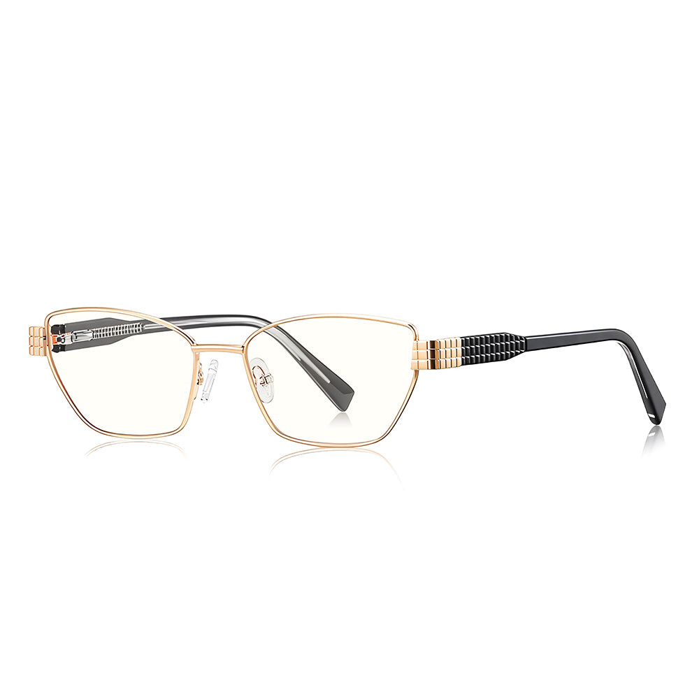Damen Computerbrille Techsuit 3162, Anti-Blue Light, Goldfarben