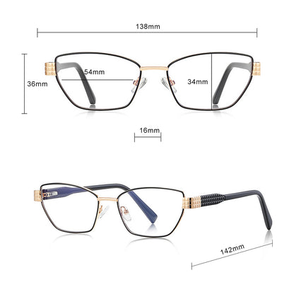 Damen Computerbrille Techsuit 3162, Anti-Blue Light, Goldfarben