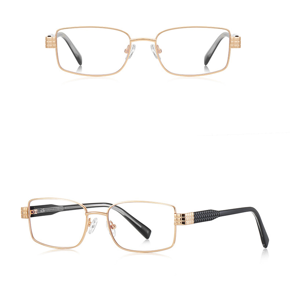 Damen Computerbrille Techsuit 3163, Anti-Blue Light, Schwarz Gold