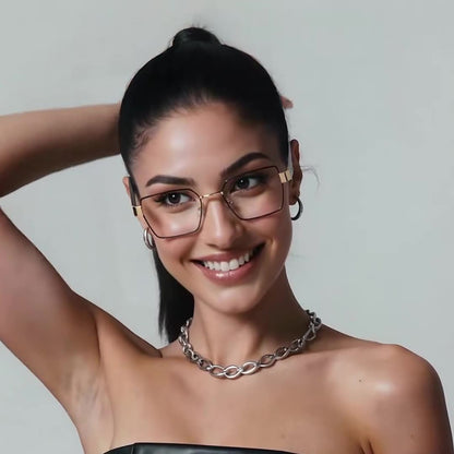 Dames Computerbril Techsuit 3169, Anti-Blauwlicht, Bruin