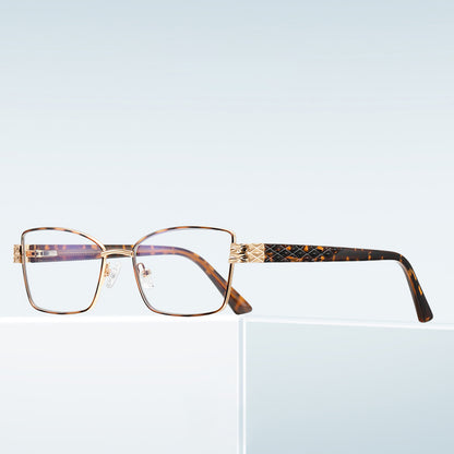 Lunettes d'ordinateur pour femmes Techsuit 3171, Anti-Lumière Bleue, Noires Dorées