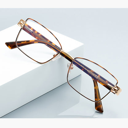 Lunettes d'ordinateur pour femmes Techsuit 3171, Anti-Lumière Bleue, Noires Dorées