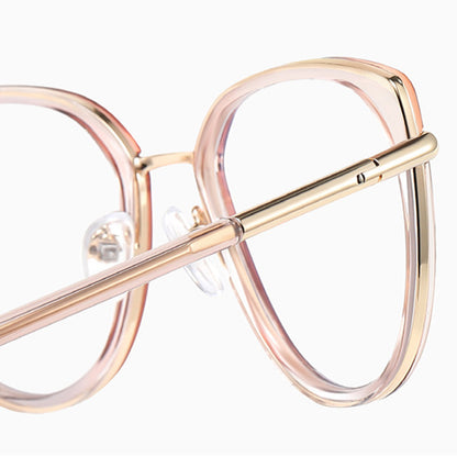 Dames Computerbril Techsuit 82290, Anti-Blauwlicht, Zwart Goud