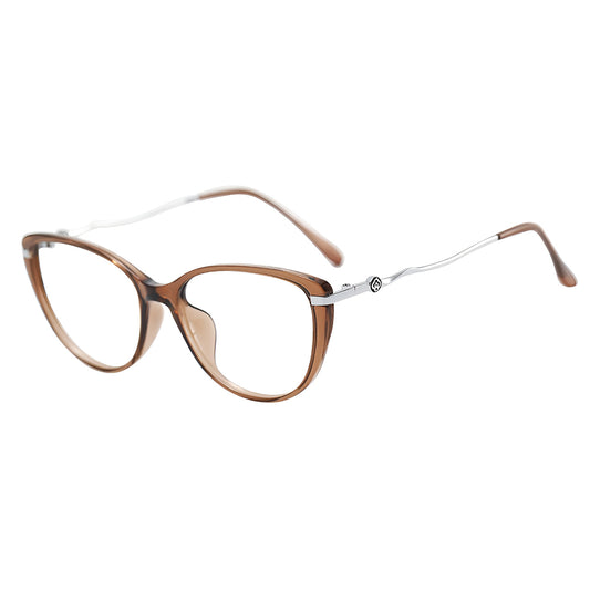 Lunettes d'ordinateur pour femmes Techsuit 86162, Anti-Lumière Bleue, Argenté Marron