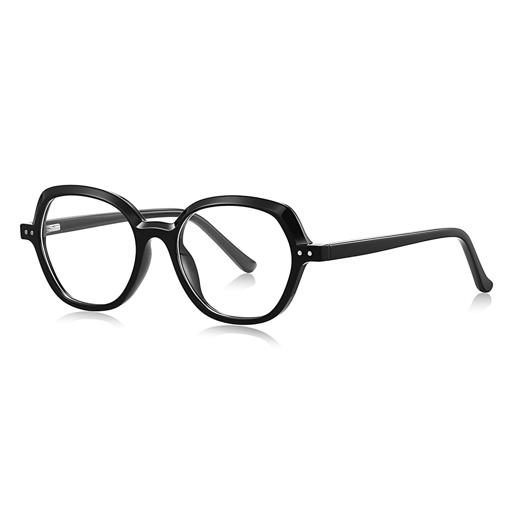 Damen-Computergläser Techsuit LS051, Anti-Blaues Licht, Schwarz