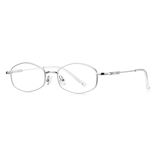 Dames Computerbril Techsuit LS501, Anti-Blauw Licht, Zilver