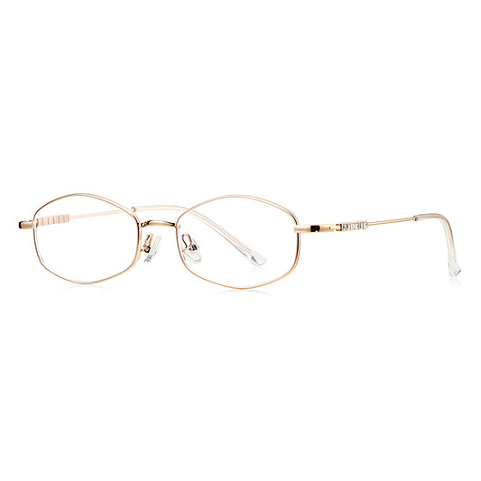 Dames Computerbril Techsuit LS501, Anti-Blauw Licht, Goudkleurig