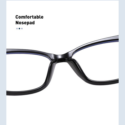 Damen-Computerbrille Techsuit PC28016-C1, Anti-Blaues Licht, Schwarz