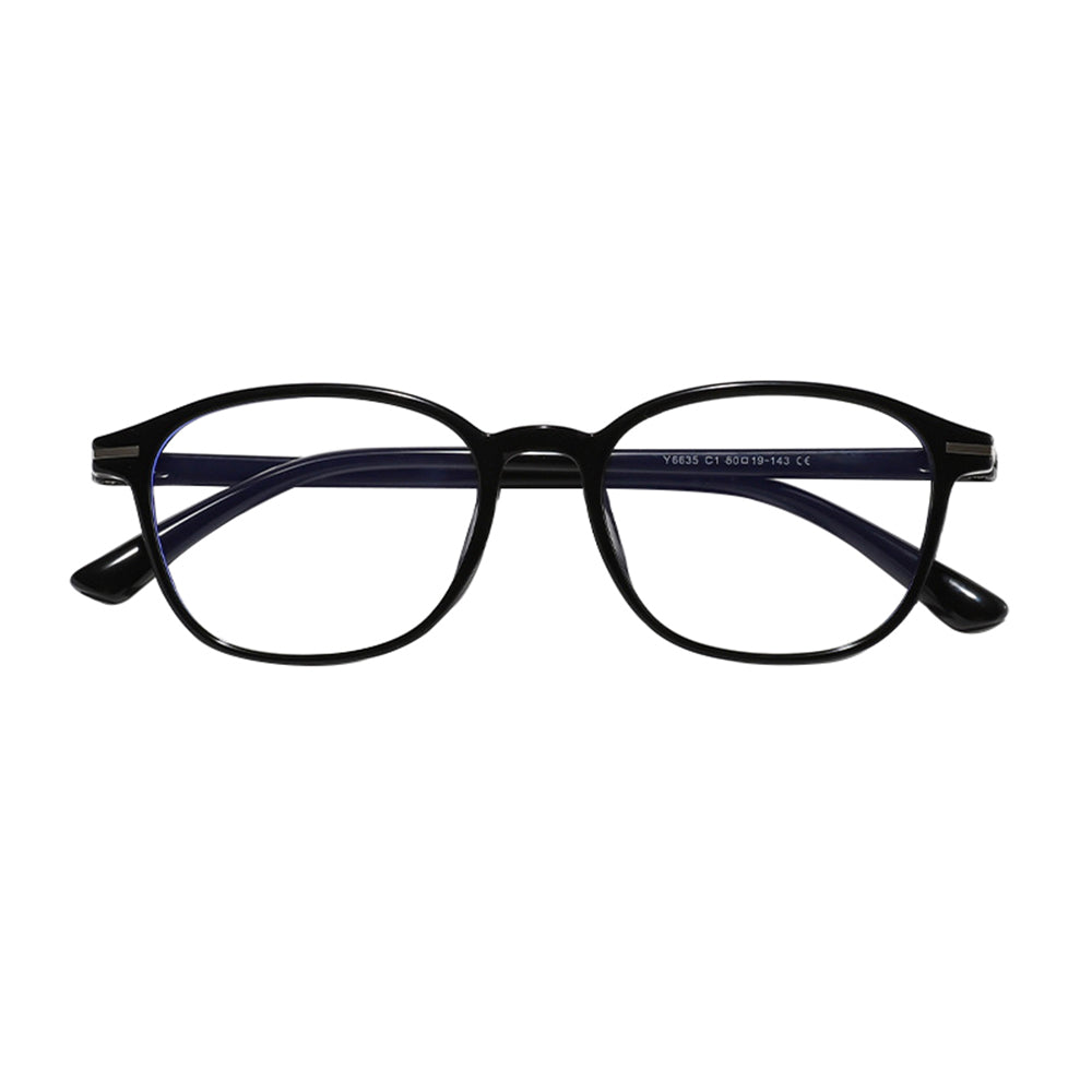 Lunettes d'ordinateur Unisex Techsuit 6635, Anti-Lumière Bleue, Noires
